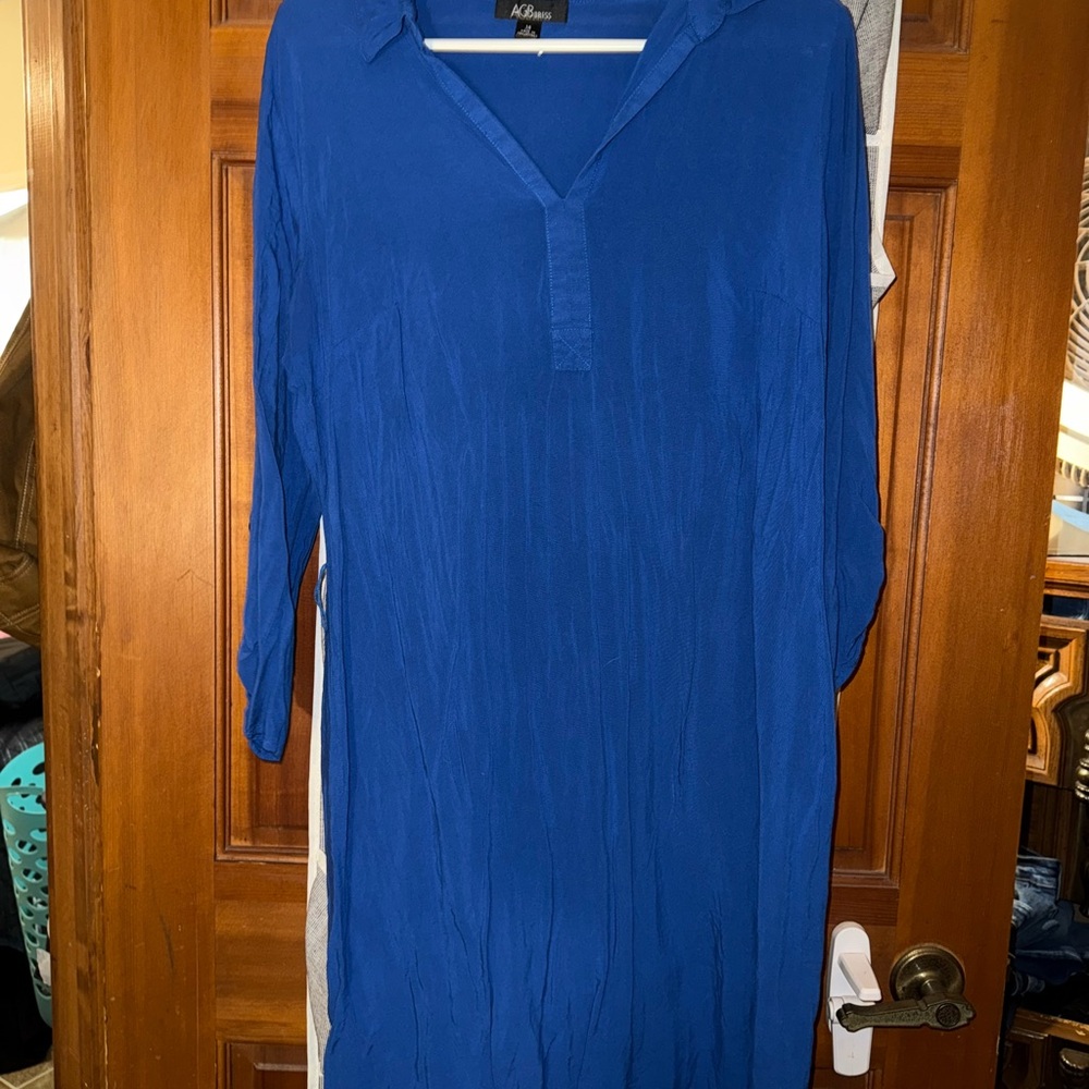 Blue Long Sleeve Dress size 14